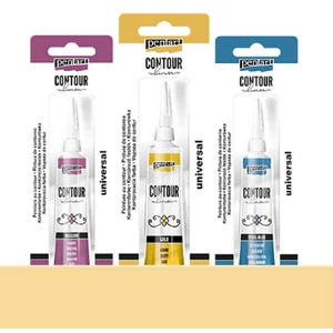 Üvegfesték Pentart kontúrozó 20ml, csillogó arany