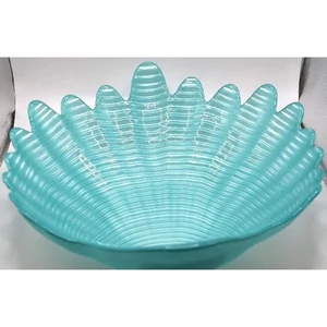 Üvegtál 26cm Polo fémes-égkék