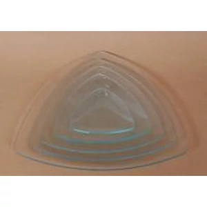 Üvegtál háromszög 13x13cm YQ97051-1