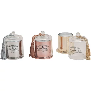 Gyertya elegáns üvegben 20' parfüm illattal 13x10cm