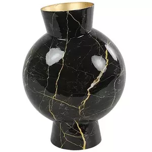 Váza mintás Vase Dianna M marble black/gold black/gold-L23B11H30CM