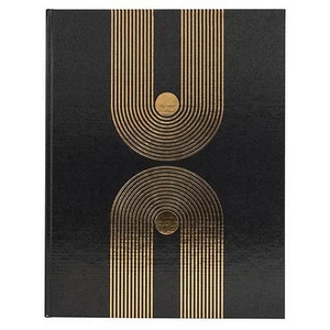 Vendégkönyv Exacompta 27x22 cm, 50 lap, Graphik Black