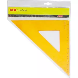 Vonalzó háromszög 45° 32cm Aristo GEOContrast sárga AH22432