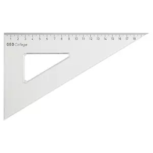 Vonalzó háromszög 60° 20cm Aristo GEOCollege víztiszta AH23620