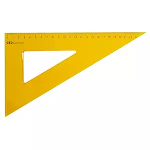 Vonalzó háromszög 60° 25cm Aristo GEOContrast sárga AH22625