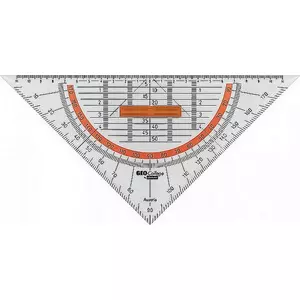 Vonalzó Aristo H.szög - GEOCollege 25 cm Fogóval Geometriai / Áttetsző