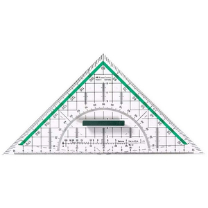 Faber-Castell mérnöki vonalzó műszaki vonalzó háromszögű+fogó ruler prémium minőségű termék 177090