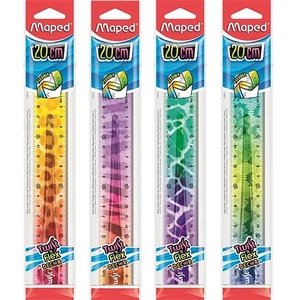 Vonalzó műanyag törhetetlen 20 MAPED "Twist`n Flex Decor Animals" vegyes színek