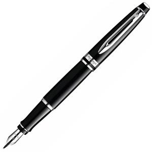 Waterman Expert III töltőtoll S0951740 lakk fekete ezüst klipsz EXPERT3 BLK CT FP F GB prémium minőség