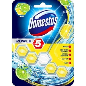 WC frissítő blokk 1db-os DOMESTOS Power 5 lime