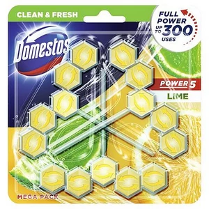 WC frissítő blokk 3db-os DOMESTOS Power 5 lime