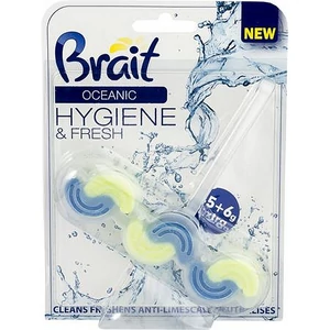 WC tisztító blokk 2 fázisú 45 g Brait Hygiene and fresh óceán