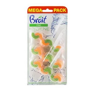 WC tisztító blokk 2 fázisú 3x45 g Brait Hygiene and fresh fenyő