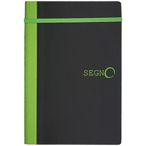 Jegyzetfüzet notes Segno vonalas 9,5x13,5 cm Fekete