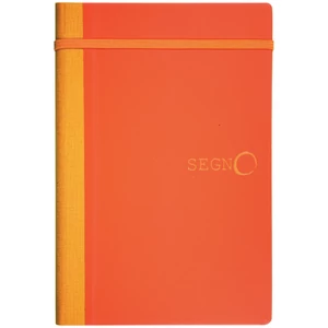 Jegyzetfüzet notes Segno vonalas 13x21 cm Narancs