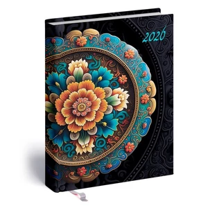 Zsebnaptár B/6 2026 kétnapi 5441-64 2 Day mandala Realsystem 2026 kollekció!