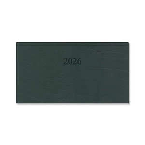 Zsebnaptár Period Standard 202 fekvő zöld műbőr 2026 P4114-4568