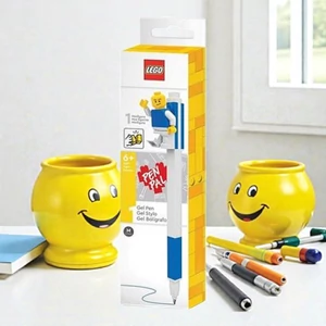 Zseléstoll, 0,7 mm LEGO kupakos, mini figurával kék