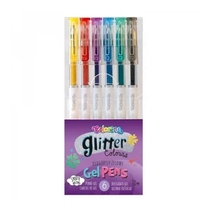 Zseléstoll készlet Colorino 6színű készlet csillámos