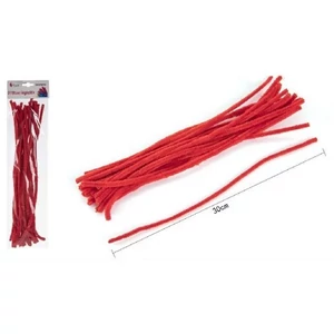 Zsenília drót 30cm élénkpiros 20 szálas Torch  F22372