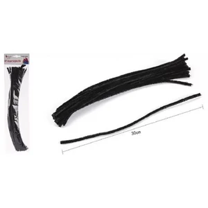 Zsenília drót 30cm fekete 20 szálas Torch F22374