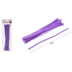 Zsenília drót 30cm 20db-os lila 25