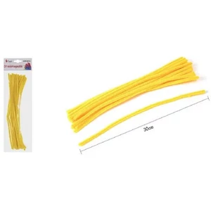 Zsenília drót 30cm 20db-os sárga 25