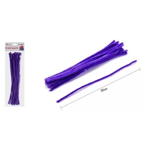 Zsenília drót 30cm 20db-os s.lila 25