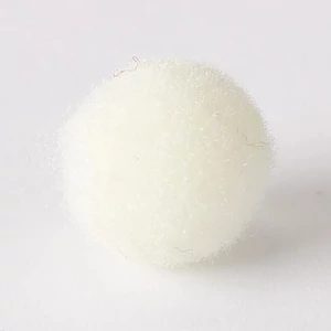 Zsenília pompon világos bézs 2 cm, 100 db / csomag