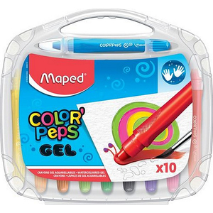 Zsírkréta 10 Maped Color`Peps Gel zselés csavaros, 10színű Írószerek Maped 836310