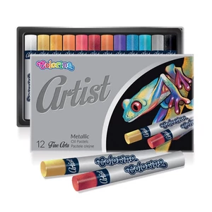 Olajpasztell kréta Artist metálszínek 12 Különböző Szín