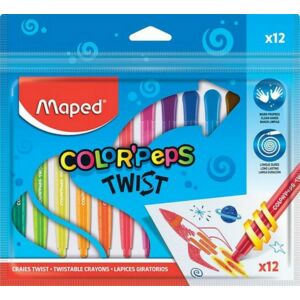 Zsírkréta 12 Maped Color`Peps csavaros, 12színű Írószerek Maped 860612