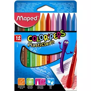 Zsírkréta 12 Maped Color`Peps PlasticClean háromszög 12szín Írószerek Maped 862011