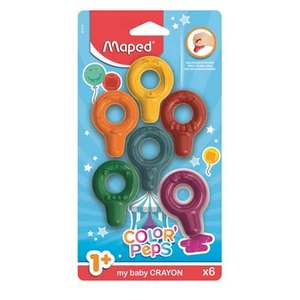 Zsírkréta Maped Color Peps Baby, 6 különböző szín IMA863805