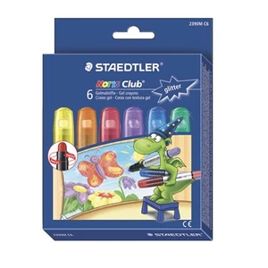 Zsírkréta 6 Staedler Norisz Club zselés csavaros, 6metál szín Írószerek Staedler 2390M C6
