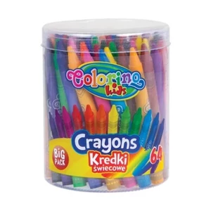 Zsírkrétakészlet Colorino 64db-os vödrös