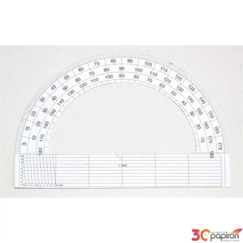 Szögmérő 180° papír  iskolaszezonos termék
