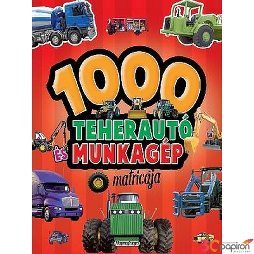 Matrica 1000 teherautó, munkag matricája, piros