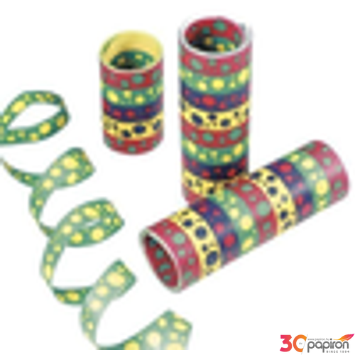 Party szerpentin csíkos 4m 18tek/csomag