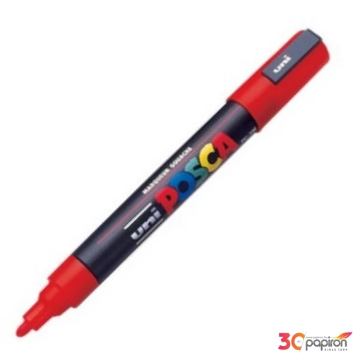 Decormarker Uni POSCA 5M 1, 8-2,5mm vízbázisu piros Írószerek UNI-BALL PC-5M RED