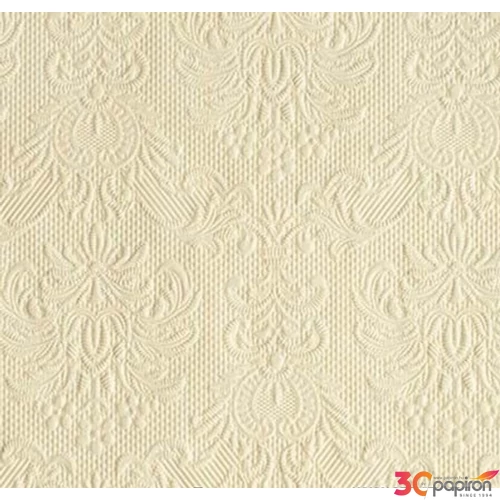 Szalvéta Ambiente Elegance Elegance pearl cream dombornyomott papírszalvéta 25x25cm,15db-os