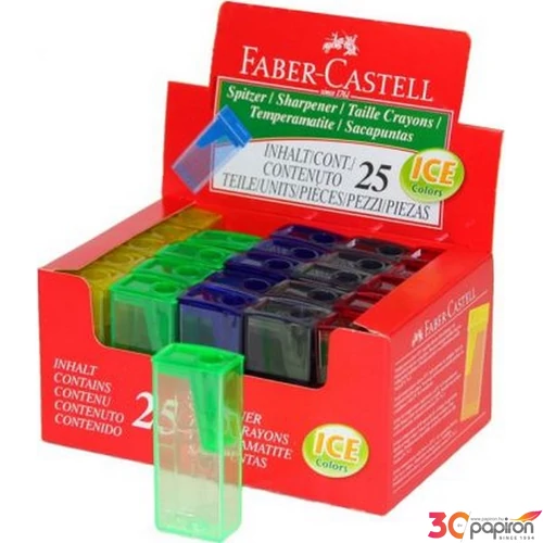 Faber-Castell hegyező 1lyukú tartályos műanyag prémium minőségű termék 125FLV