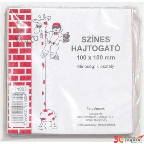 Hajtogatólap színes 10x10 cm 0 iskolaszezonos termék