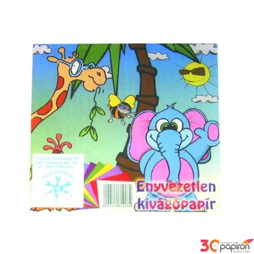 Kivágó lapok 15x15 enyvezetlen kivágó origámi lap iskolaszezonos termék