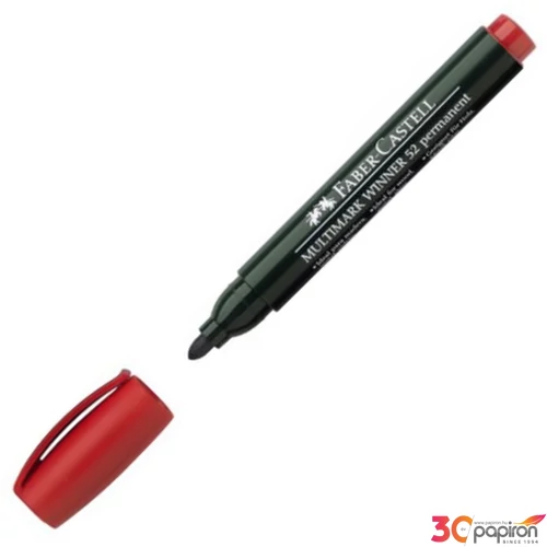 Faber-Castell alkoholos filc 52 kerek hegyű piros -2,8mm 157821