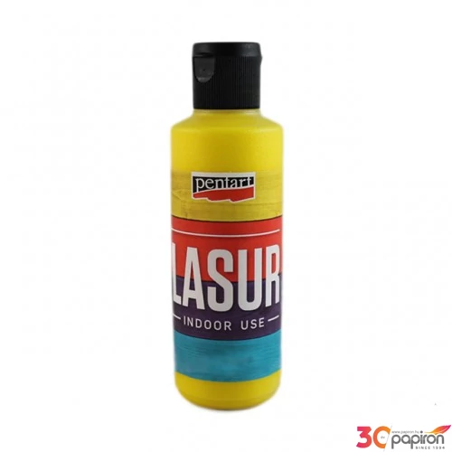 Lazúr beltéri 80ml sárga Pentart 8572