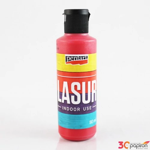 Lazúr beltéri 80ml piros Pentart 8574