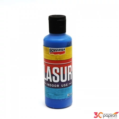 Lazúr beltéri 80ml kék Pentart 8578