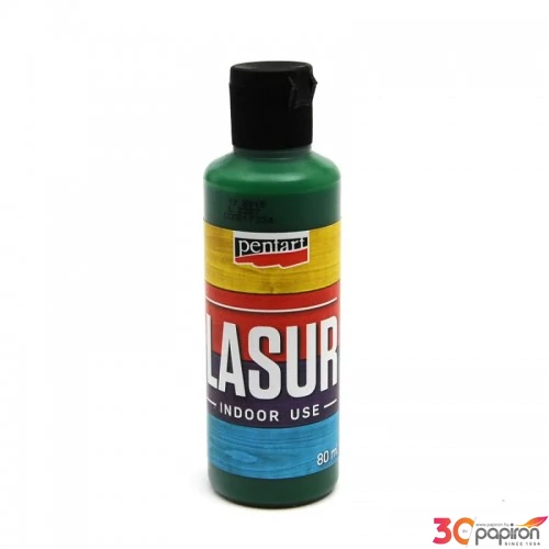 Lazúr beltéri 80ml zöld Pentart 8579