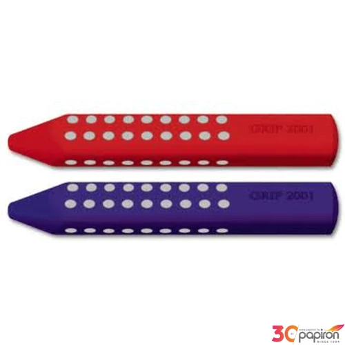 Faber-Castell radír Grip 2001 piros/kék forgácsmentes prémium minőségű termék 187101